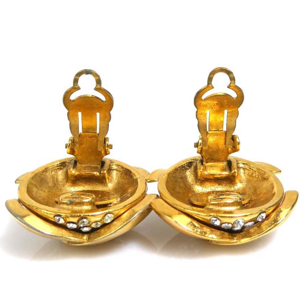 Chanel Cc Logo Clip-On Earrings Metal #247047C68B - Picture 6 of 9